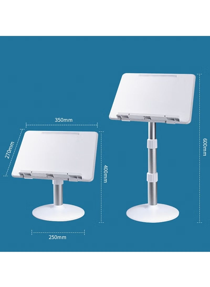 XiuWoo Floor-to-Ceiling Reading Stand, Adjustable Lifting Tablet Stand, Book Stand, for Reading on Bed Sofa Floor Desk Multi Heights Angles Bookstands - Image 4
