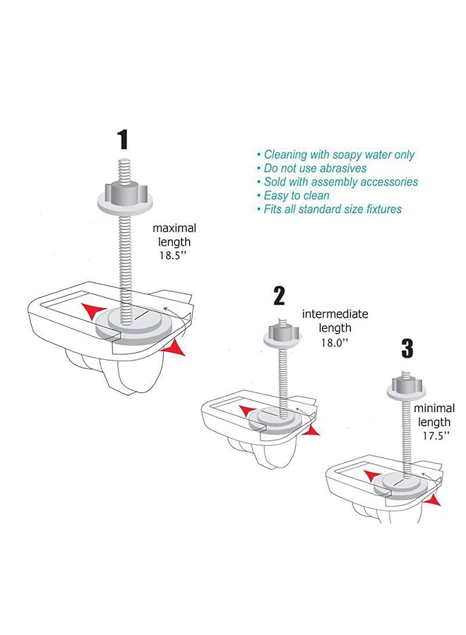 إيروريكس 4101108 مقعد مرحاض بيضاوي من الخشب الصلب الأسود غير اللامع 46.8 × 37.5 × 30 سم - Image 3