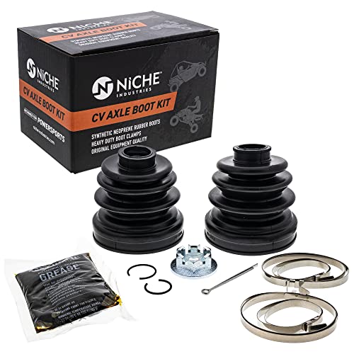 NICHE Front Rear CV Axle Boot Kit for Arctic Cat 650 1000 Wildcat Trail Sport 700 2436-112 - Image 1