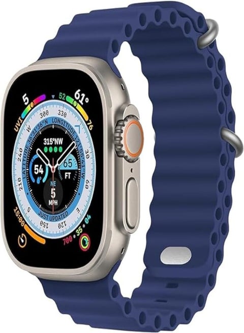 Silicone Sport Band Compatible with T800 Ultra - Navy
