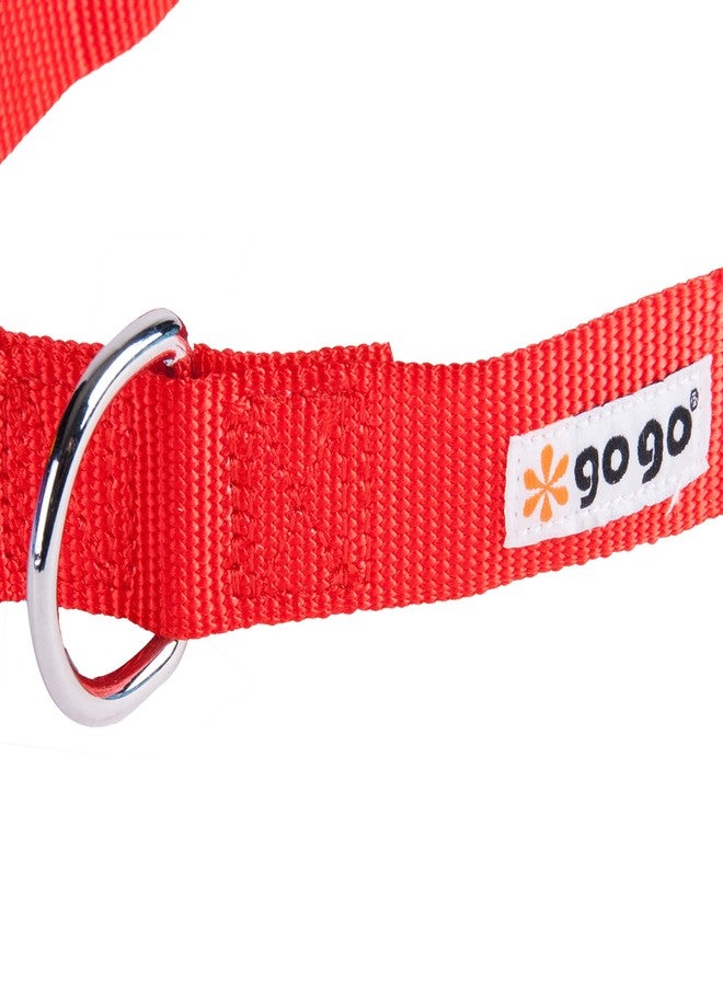 جوجو طوق حيوانات أليفة مريح من النايلون قابل للتعديل مقاس 1 بوصة من GOGO Pet Products، كبير، أحمر - Image 4