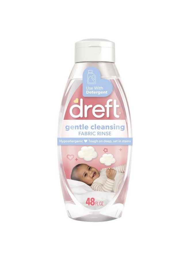 Dreft Baby Gentle Cleansing Fabric Rinse, 48 fl oz, Hypoallergenic, Dermatologist Tested on Sensitive Skin, Odor Remover - Image 1