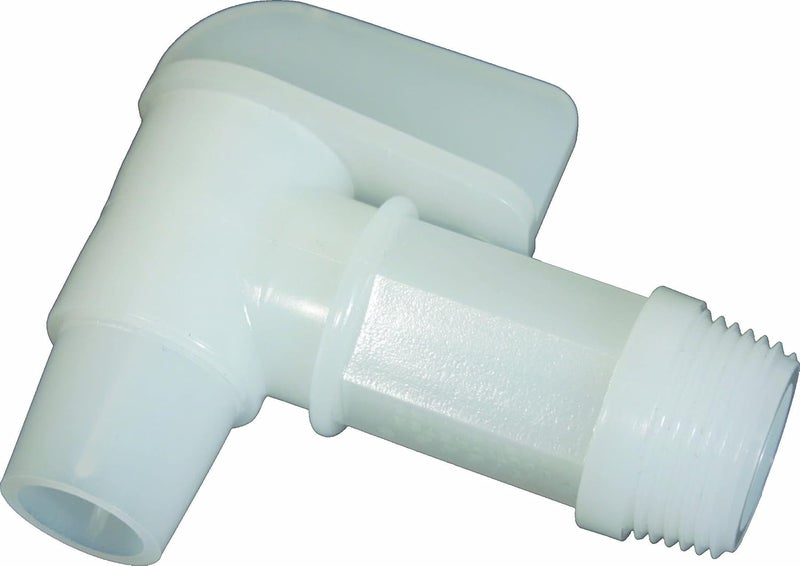 3/4" White Drum Faucet with 7/8" OD Outlet for 2 Pack of 5 Gallon Jug, Natural