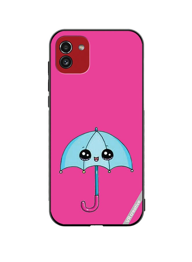 VR CREATIVE Protective Case Cover For Samsung Galaxy A03 Umberalla Design Multicolour - Image 1