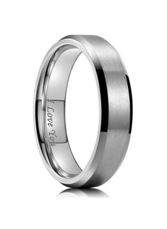 6Mm Stainless Steel Ring Matte Finish & Polished Beveled Edge With I Love You 8 - pzsku/Z64D20012C51B1115386CZ/45/_/1735214511/42a7bc6e-434b-46c3-bf83-b35e6a089807