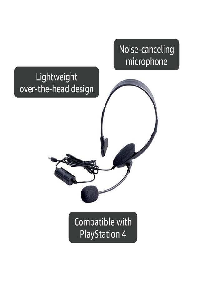 OSTENT Wired Headset Headphone Earphone Microphone for Sony PlayStation 4 PS4 Game - Image 4