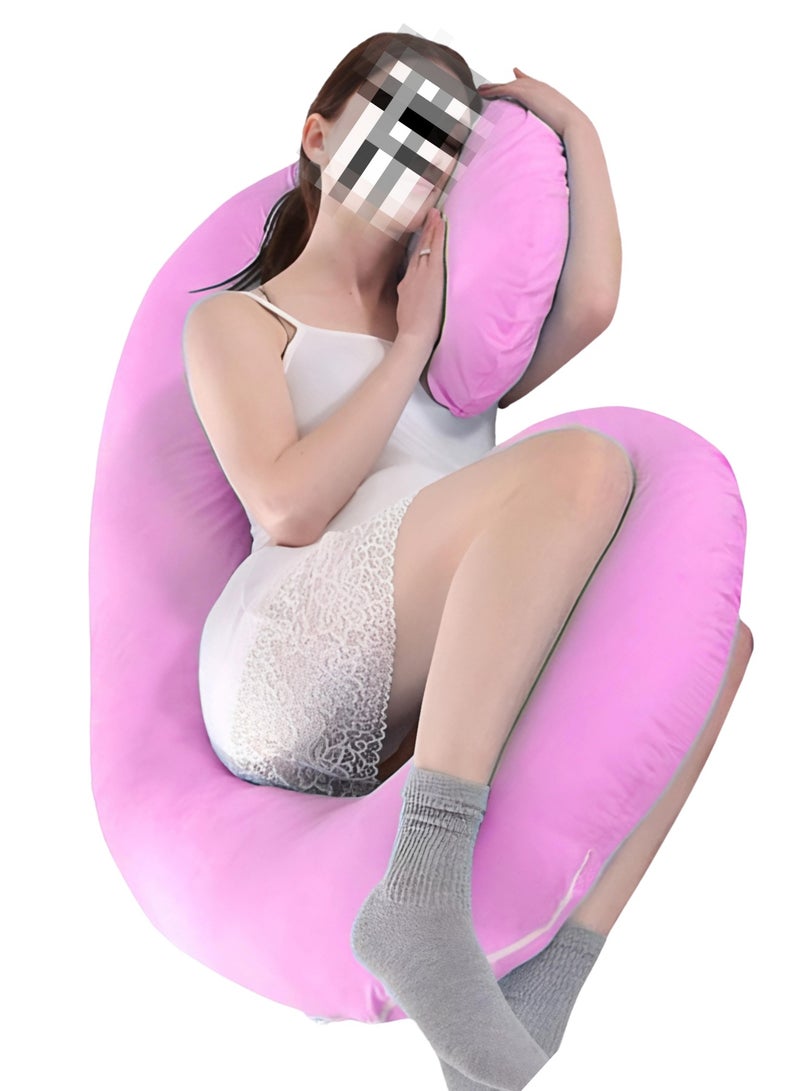 Banotex Pink Pregnancy Pillow Cotton Microfiber Blend Filling 120x80cm