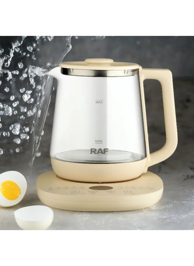 Kettle with a variety of smart programs for making hot drinks, boiling eggs, boiling pasta, instant noodles, fruit tea, and more, 800 watts