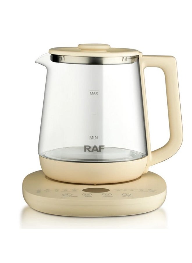 Kettle with a variety of smart programs for making hot drinks, boiling eggs, boiling pasta, instant noodles, fruit tea, and more, 800 watts