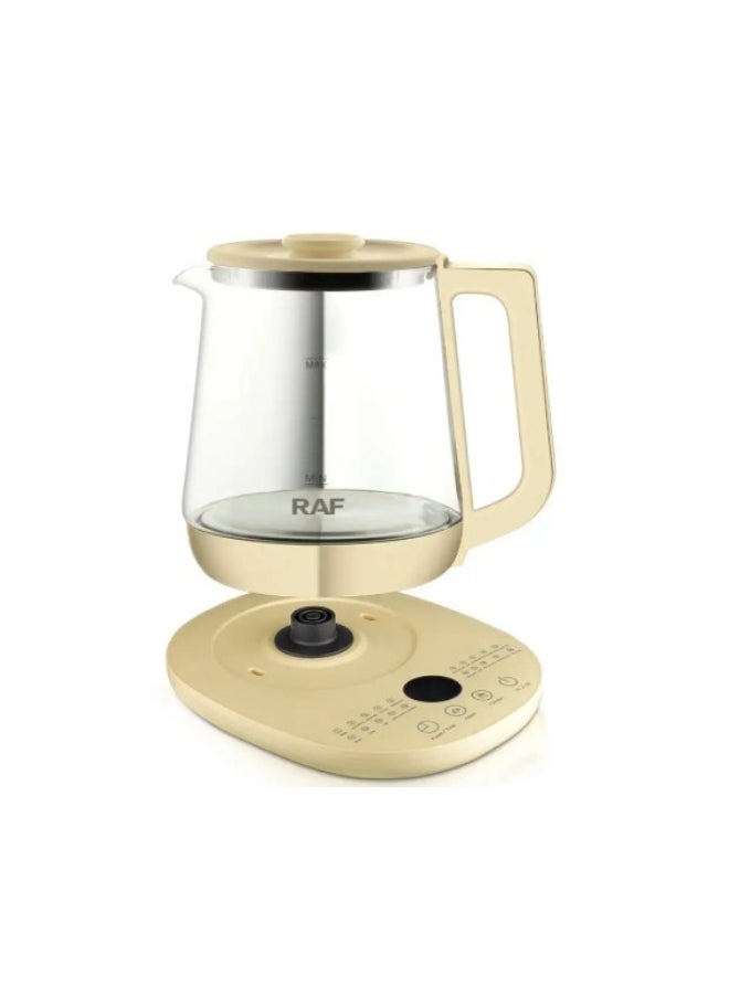 Kettle with a variety of smart programs for making hot drinks, boiling eggs, boiling pasta, instant noodles, fruit tea, and more, 800 watts