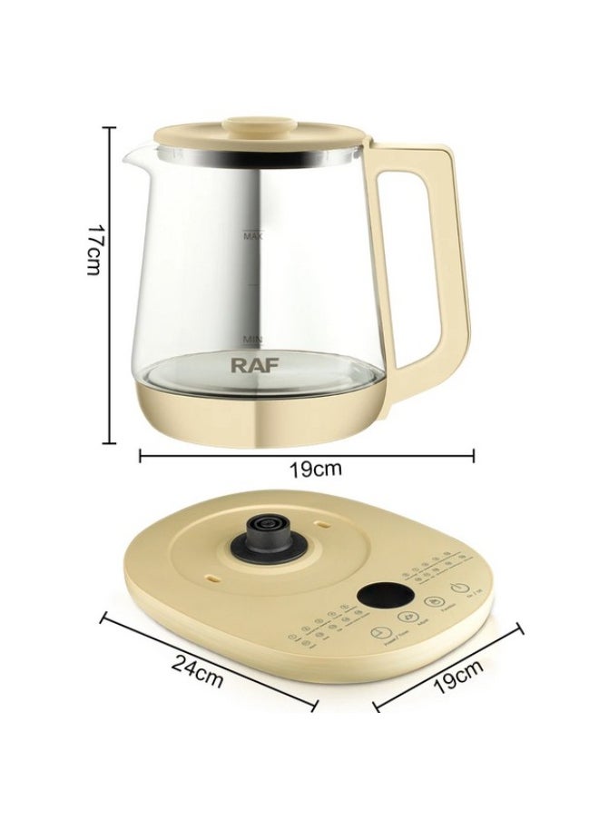 Kettle with a variety of smart programs for making hot drinks, boiling eggs, boiling pasta, instant noodles, fruit tea, and more, 800 watts