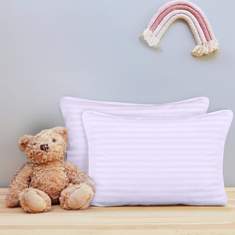 Utopia Bedding Utopia Bedding Toddler Pillow (Lavender, 2 Pack), 13x18 Pillows for Sleeping, Soft and Breathable Cotton Blend Shell, Small Kids Pillow Perfect for Toddler Bed and Travel (Intended for Age 2 and up)  - Image 5