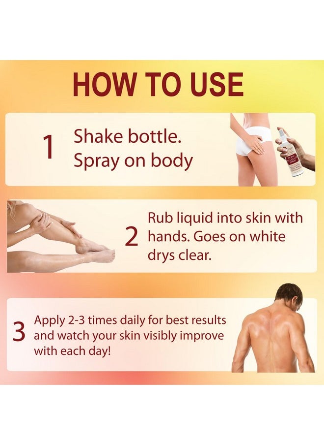 e70 - Folliculitis Treatment Salicylic Acid Back & Body Acne Spray Back Acne Solution For Women And Men Acne Body Spray With Tea Tree Oil Fastdrying Back Acne Spray Fine Mist Back Acne Treatment Spray - Image 1