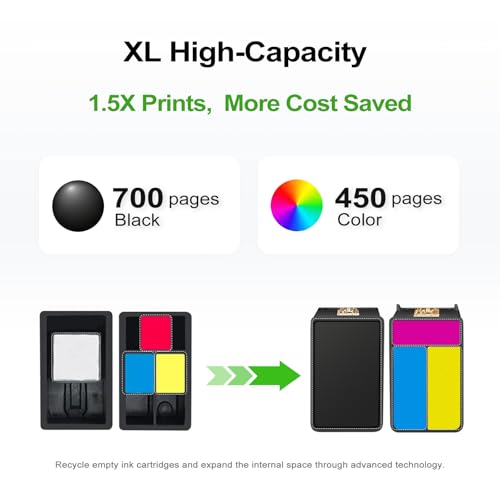 Ankink 67XL Black Ink Cartridge Replacement for HP 67 XL (2-Pack) use with DeskJet Envy 2755e 6055e 2700 2700e 6000 6000e 4155e 2734e 6455e 6400 2752e 4100 4100e 6400e 6458e Printer 67XXL - Image 4