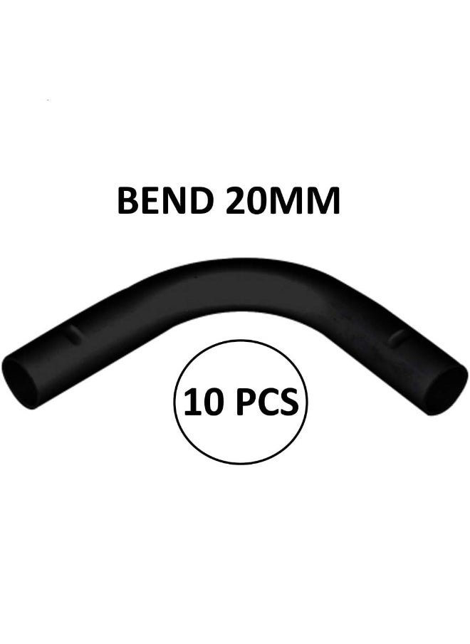 Biella Pack Of 10 Pvc Electrical Conduit Pipe And Fittings Durable Corrosion-Resistant Solution For Indoor And Outdoor Electrical Wiring And Cabling Bend 20Mm  - Image 2