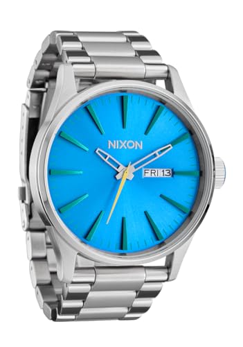 NIXON Sentry SS A356-100m Water Resistant Men's Analog Classic Watch (42mm Watch Face, 23mm-20mm Stainless Steel Band) - Image 1