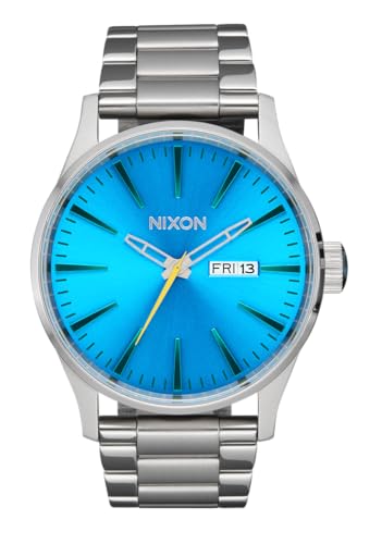 NIXON Sentry SS A356-100m Water Resistant Men's Analog Classic Watch (42mm Watch Face, 23mm-20mm Stainless Steel Band) - Image 2