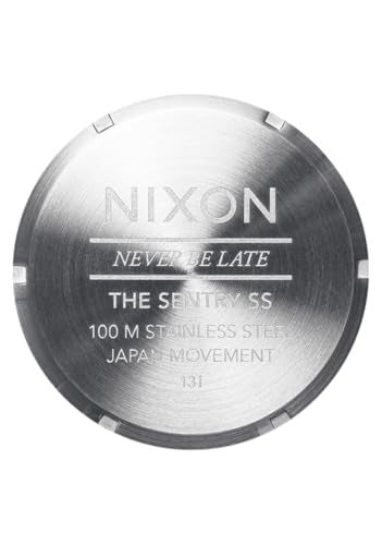 NIXON Sentry SS A356-100m Water Resistant Men's Analog Classic Watch (42mm Watch Face, 23mm-20mm Stainless Steel Band) - Image 5