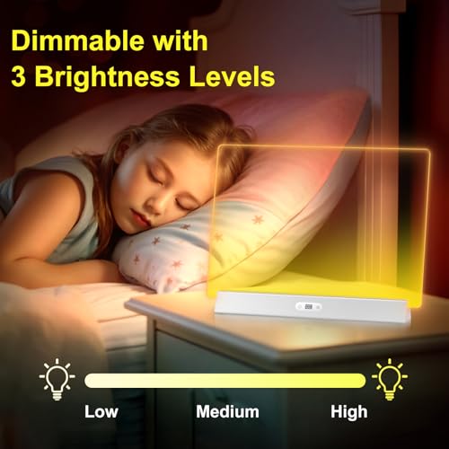 Bailkind LED Note Board with Colors, Rechargeable 17-Inch Doodle Glow 9-Mode Light Up Desk Sign Letter Message Memo Drawing Dry Erase Board for Classroom/Home Decor/Office/Gifts, 5 Markers - Image 4