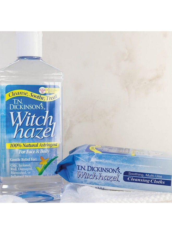 T.N. Dickinson's Witch Hazel New Soothing Multiuse Cleansing Cloth Clear 25 Count  - Image 5