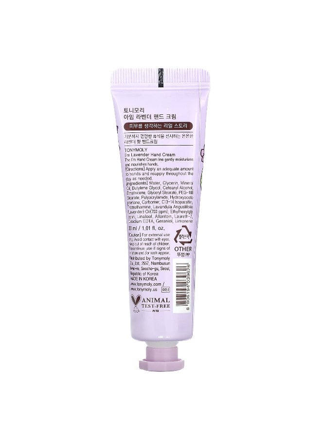 Tony Moly TonyMoly, I'm Lavender, Hand Cream, 1.01 fl oz (30 ml)  - Image 2