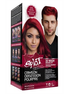 SPLAT Crimson Obsession Original Complete Hair Dye Kit - Semi Permanent, Vegan, & Cruelty-Free  - Image 1
