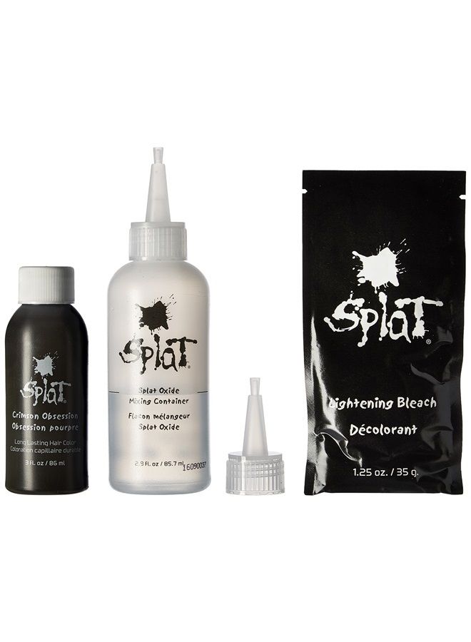 SPLAT Crimson Obsession Original Complete Hair Dye Kit - Semi Permanent, Vegan, & Cruelty-Free - Image 2