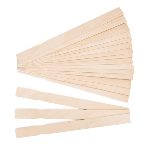 CRTWDMAN 30 Pieces Paint Stir Sticks, 12 Inch Long Wooden Paint Stirrers for Mixing Paint, Paint Sticks for Library Markers or Garden Plant Labels, Mixing Sticks for DIY Craft Sticks - Image 1