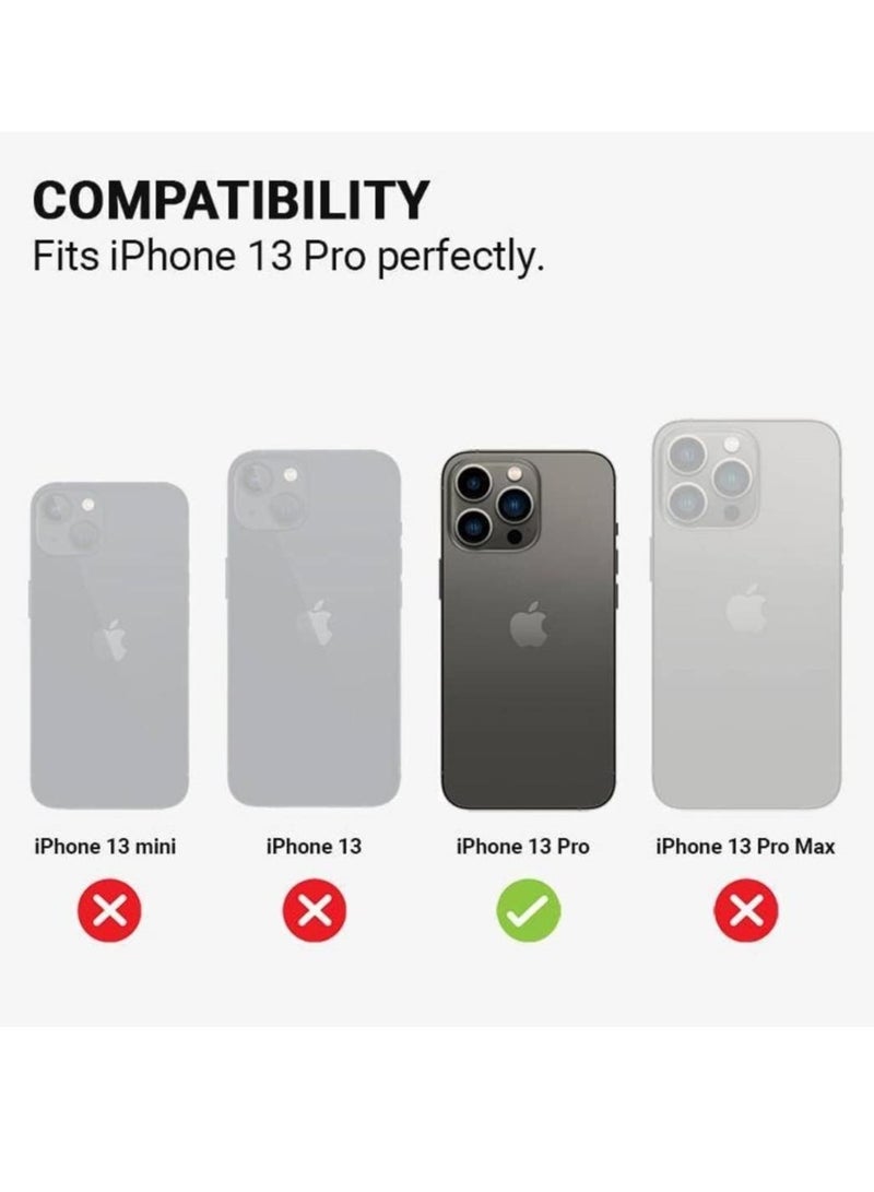 MIGOFAST Magnetic Clear Back Designed for iPhone 13 Pro Clear Phone Case Compatible with Magsafe, Slim Protective Cover - Image 2