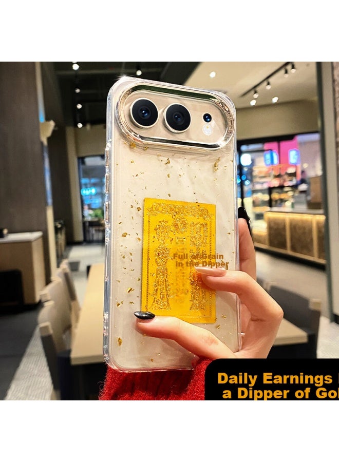 Gurrs New Year Limited Edition Transparent Full-cover Ultra-thin Shockproof Creative National Trend Gold Foil Honor 500 Phone Case For Men And Women