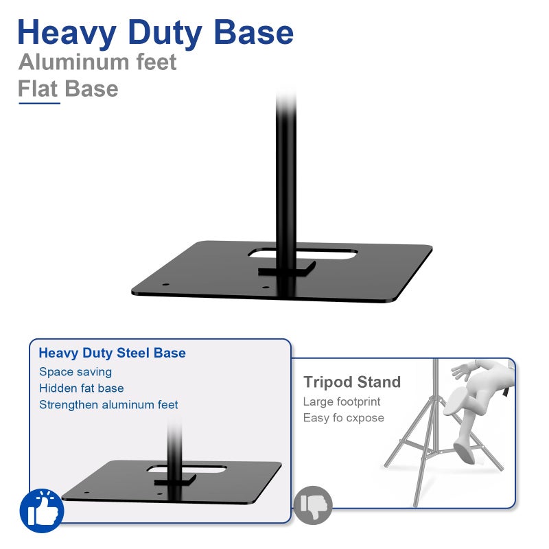 Hecis 8.5x10ft Backdrop Stand, Adjustable Photography Background Frame, Heavy Duty Pipe and Drape Kit Photo Support Poles for Wedding, Party, Birthday, Festival, Vide, Studio - Image 5