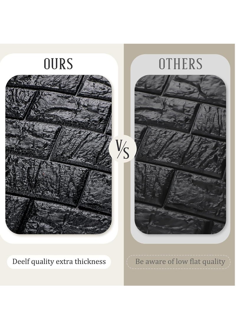 SOLARAE 10 Pcs 3D Wall Panels Peel and Stick Foam for Indoor Decor, Waterproof Kitchen Backsplash, Faux Stone Panel Self-Adhesive Wallpaper Bathroom, Bedroom - Image 4