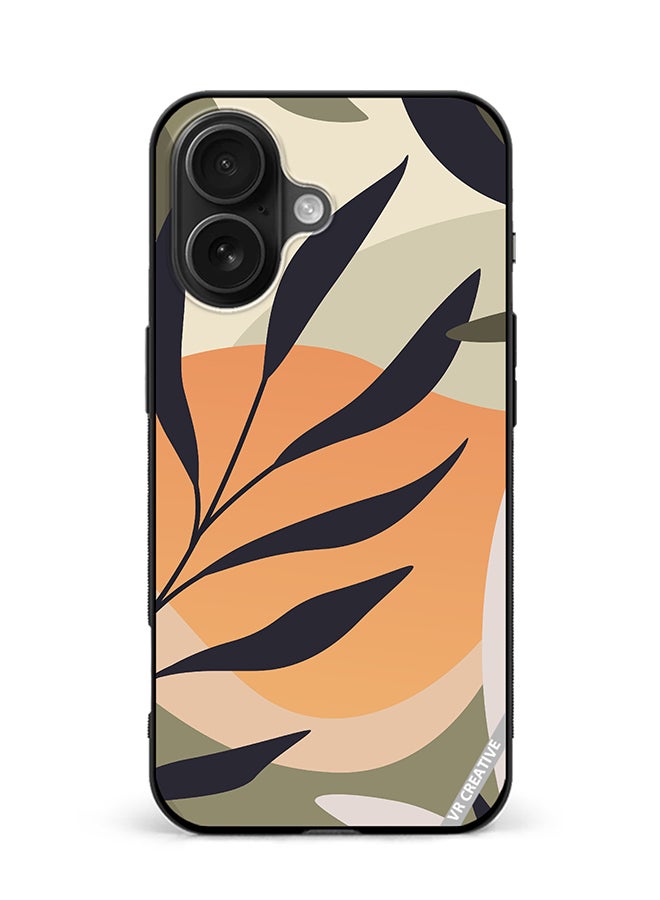 VR CREATIVE Protective Case Cover For Apple iPhone 16 Plus Leaf Tropical Design Multicolour