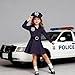 CIFITERY Kids Police Officer Costume Toddler Cop Uniform Girls Police Dress Up Halloween Gifts - Image 4