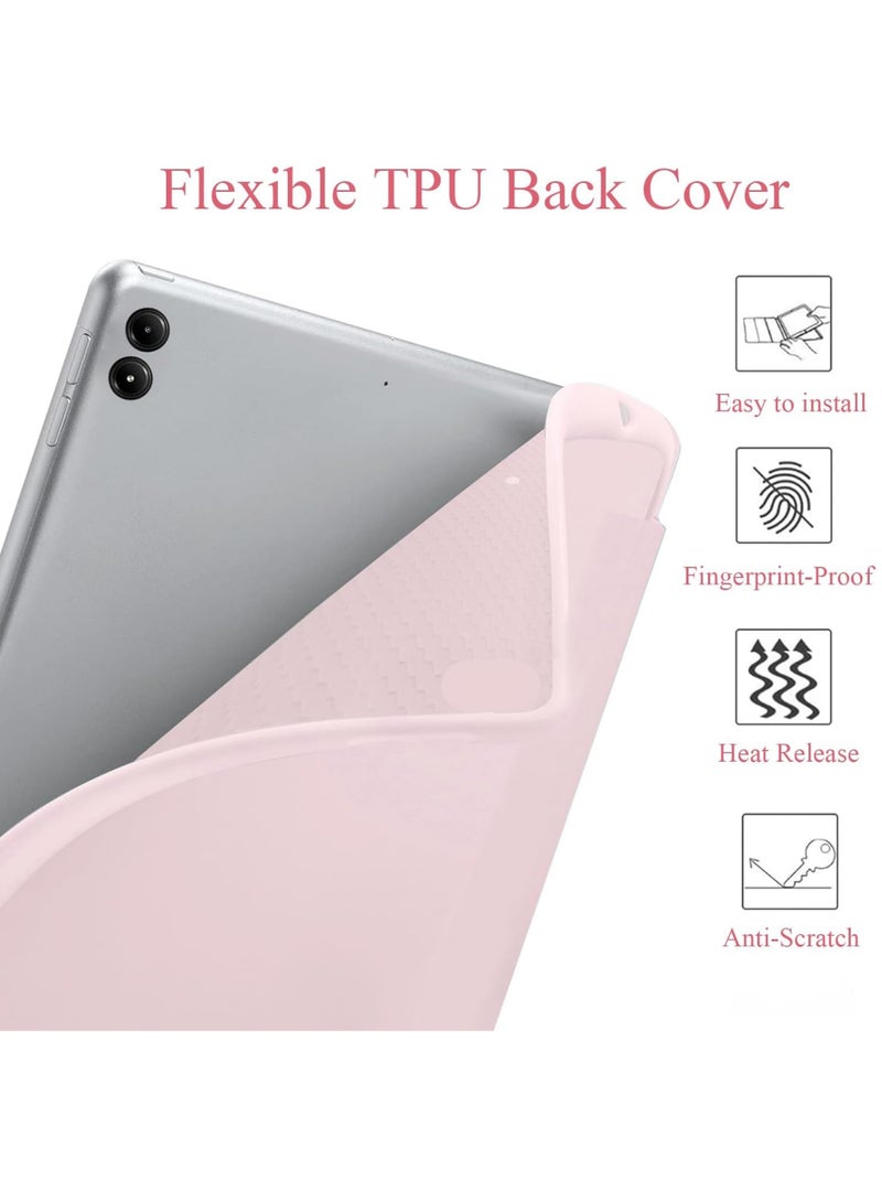 Captaintech Case for Xiaomi Redmi Pad Pro 12.1 inch 2024 Released Soft TPU Matte Back Cover with Pencil Slot Standing Folio Slim Lightweight Shell Protective Smart Cover  - Image 5