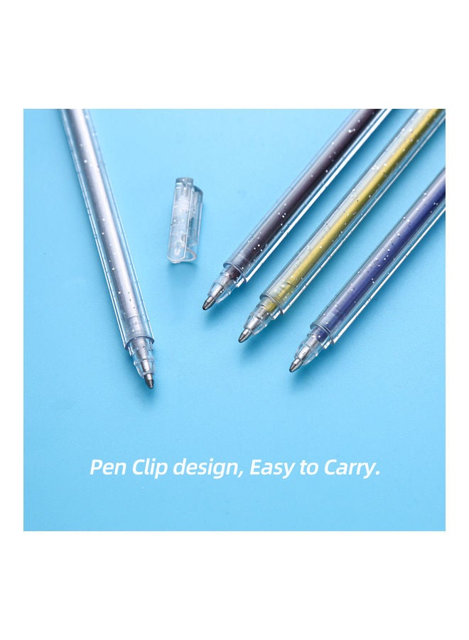 NIBEMINENT 18-Piece Colour Glitter Gel Pen Set Multicolour - Image 2