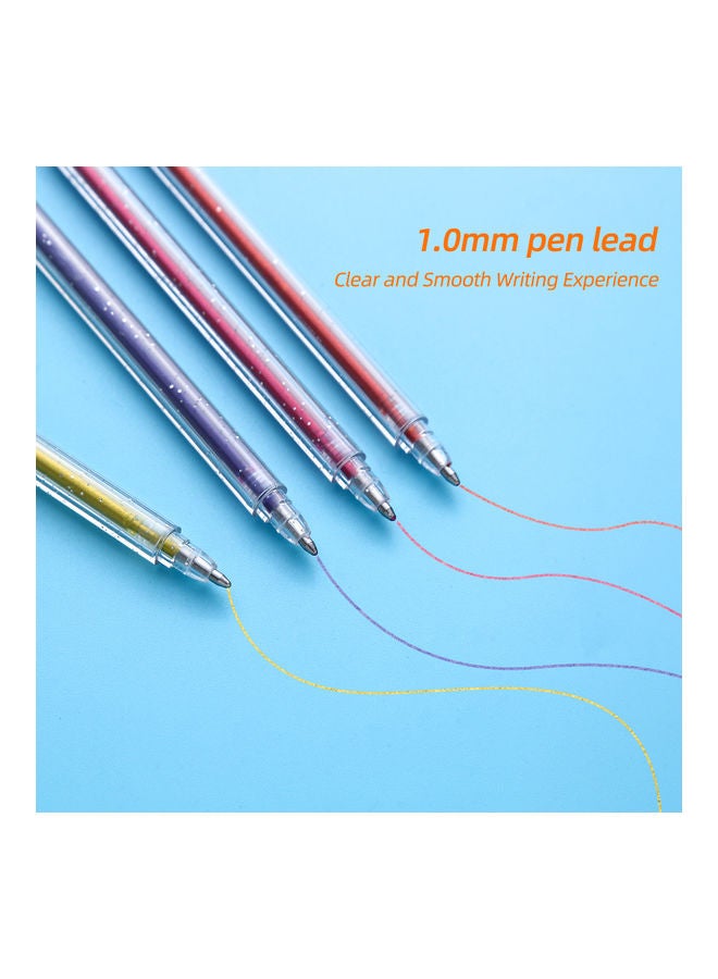 NIBEMINENT 18-Piece Colour Glitter Gel Pen Set Multicolour - Image 3