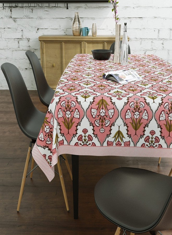 BLOCKS OF INDIA Batik Printed Cotton Rectangular Table Cloth for 6 Seater Dining Table (Color 2) - Image 3