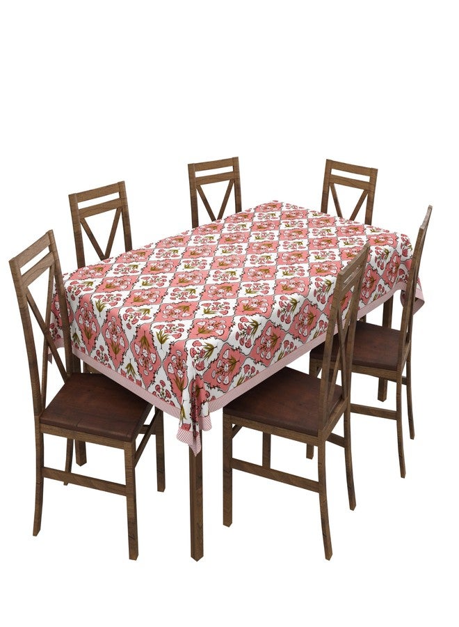 BLOCKS OF INDIA Batik Printed Cotton Rectangular Table Cloth for 6 Seater Dining Table (Color 2) - Image 1