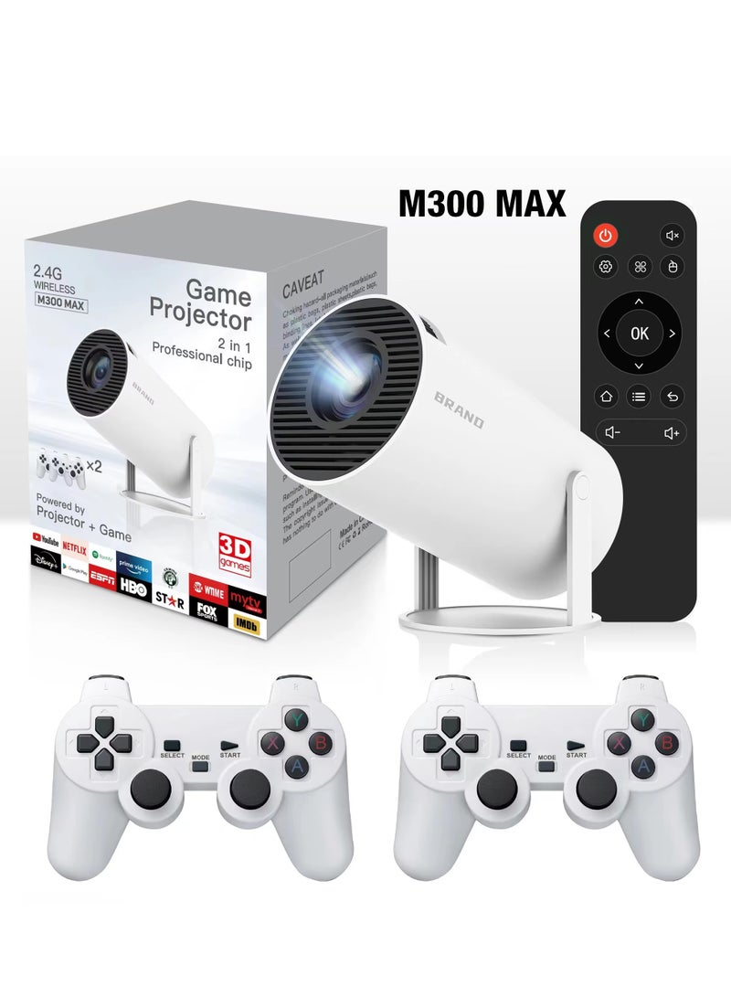 max game Projector 4K Android 11 WiFi 120 ANSI BT5.0 600P Home Cinema Outdoor Portable Projetor for home game player  - Image 1