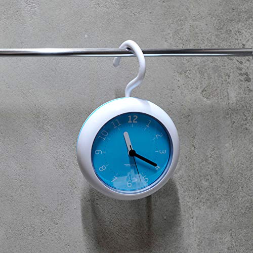 Mooas Silent Waterproof 3-in-1 Clock - Bathroom & Shower Use, Non-Ticking Battery Operated, Hanging & Indoor Outdoor, Kitchen & Bathroom Clock (Mint) - Image 3
