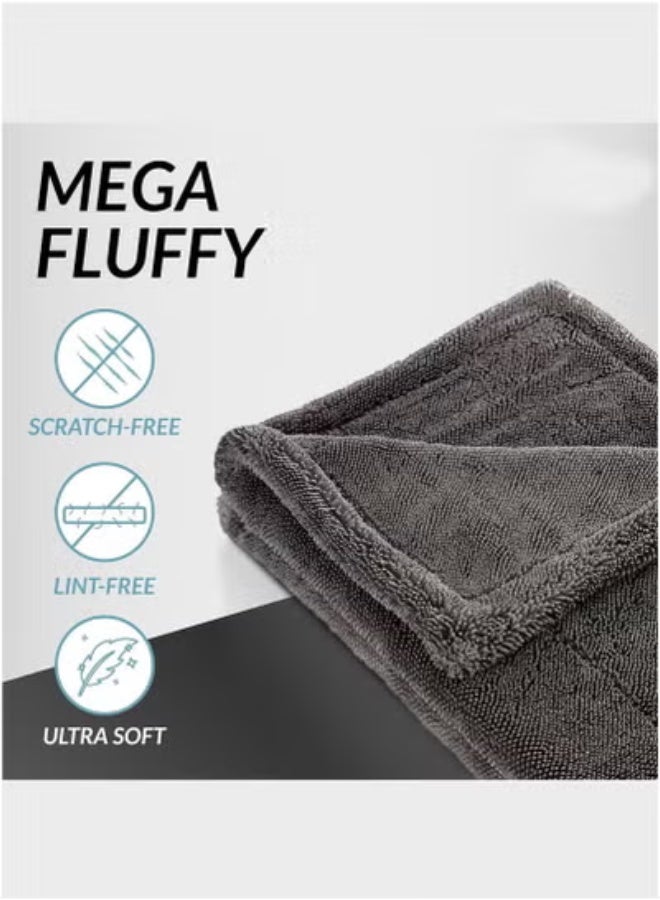 Splendors Large Super Soft Thickened Car Towel Extra Large Super Absorbent Car Drying Cloth Premium Scratch-free Large Drying Towel For Cars Motorcycles Cleaning Cloth Car Washing Tools 40*60cm - Image 2