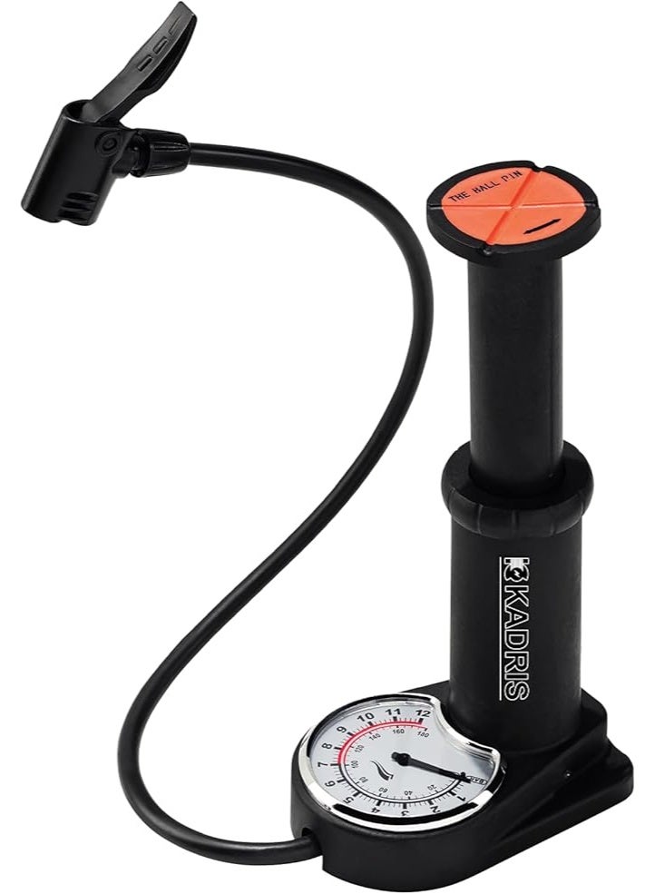 Kadris HA-1873 Mini Foot Pump with Pressure Meter - Image 1