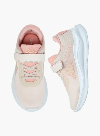 Kappa Girls' Logo Print Sports Shoes with Hook and Loop Closure