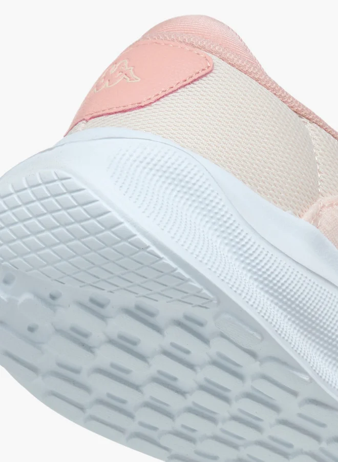 Kappa Girls' Logo Print Sports Shoes with Hook and Loop Closure