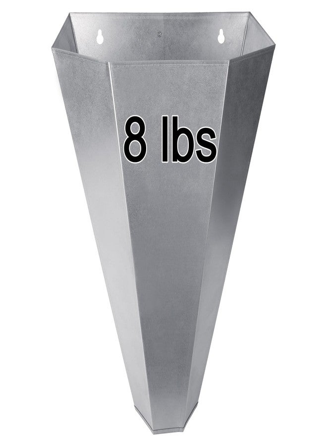 Holdly Galvanized Steel Poultry Restraining Cone for Chicken,for Large Layers, Broilers, Roasters, Turkeys Up to 8 Pounds Flat-Back Poultry Killing Cone Easy to Clean, (T15) - Image 1