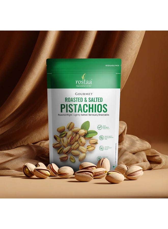 Rostaa Roasted & Salted Pistachios 170g – Gourmet Nut Snack, High Protein & Fiber - Image 3