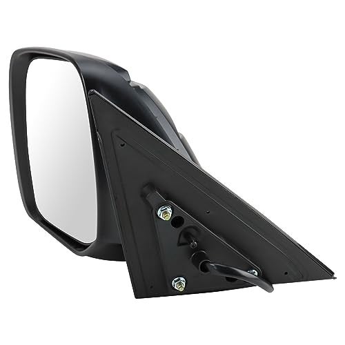 TRQ Left Driver Side Power Mirror Smooth Black Textured Housing Paint to Match Compatible with 2017-2020 Nissan Armada NI1320292 - Image 3