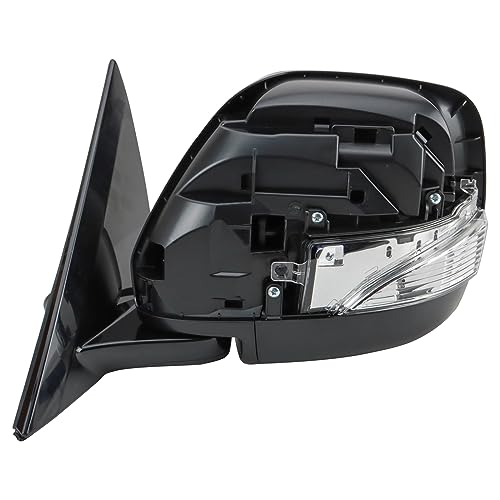 TRQ Left Driver Side Power Mirror Smooth Black Textured Housing Paint to Match Compatible with 2017-2020 Nissan Armada NI1320292 - Image 4