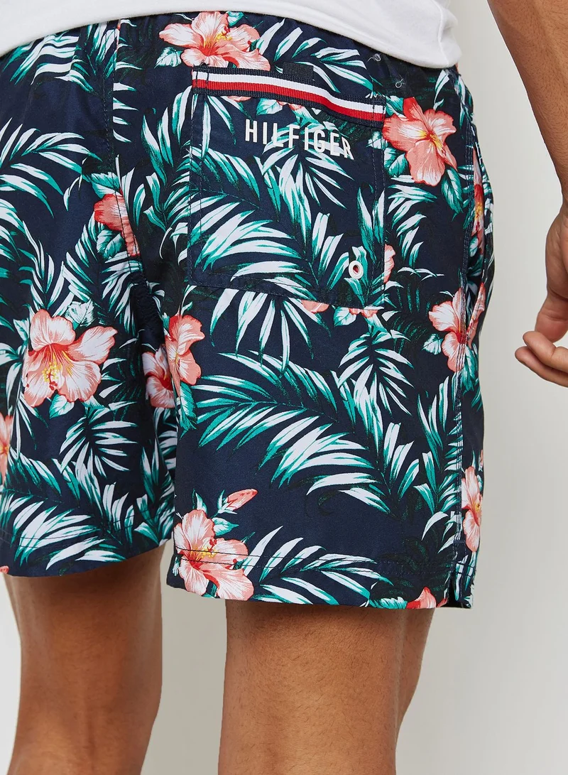 TOMMY HILFIGER Hibiscus Print Swim Shorts
